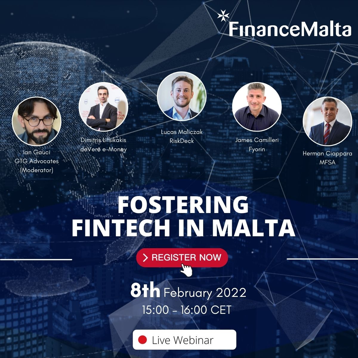Live Free Webinar | Fostering FinTech In Malta
