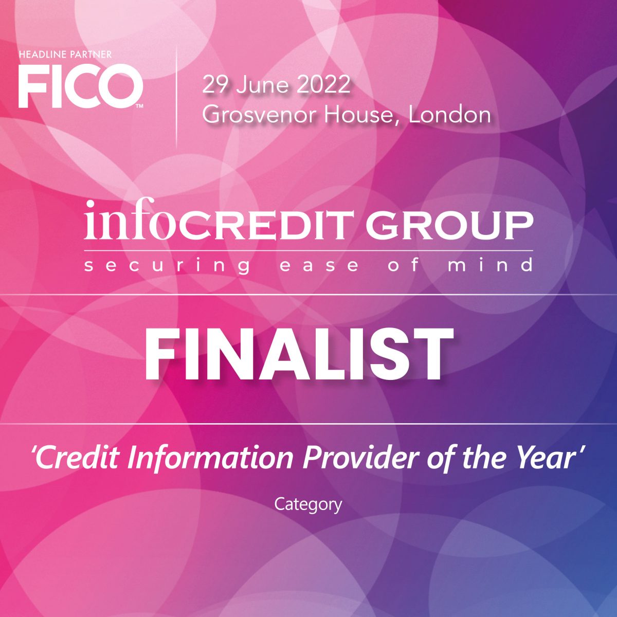 Infocredit Group shortlisted as ‘Credit Information Provider of the Year ‘at Credit Awards 2022!